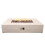 Field & Flame Liana Rectangle Gas Fire Pit in Travertine 1