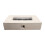Field & Flame Liana Rectangle Gas Fire Pit in Travertine 3