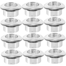 20 stücke Schreibtisch Kabel Draht Ösen Loch Abdeckungen für Computer Tisch 18mm Chrom Finish Draht Organizer