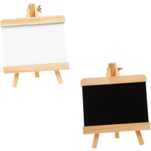 Mini-Kreidetafel, Zeichentafel für Kinder, Halterung für Maltafel aus Holz, tragbar und stabil, für Kunst und Lernen von Kindern