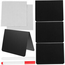 Mini-Kreidetafelschilder für den Tisch, doppelseitig, löschbare Tafeletiketten mit 1 & 1 Stift für Desserts, Hochzeiten, Partys und Veranstaltungen