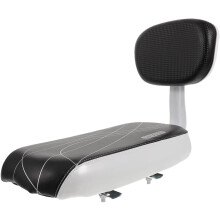 Fahrrad-Rückenlehnensitz mit Kissen, hinten montierter Kinderfahrradsitz, bequem und praktisch für Erwachsene und Jungen und Mädchen