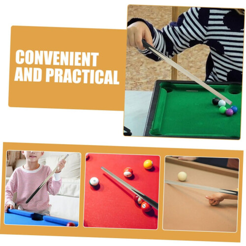 5-teiliges Pool-Queue-Set für Jungen und Mädchen, kurze Billard-Queue-Sticks, Mini-Queue-Billard-Set, Holzkonstruktion, tragbare Pool-Queue-Sticks 2
