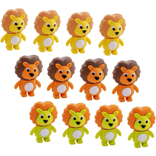 50 Stück Niedliche Tier Radiergummis Set - Perfekt Als Gastgeschenk Für Kindergeburtstage