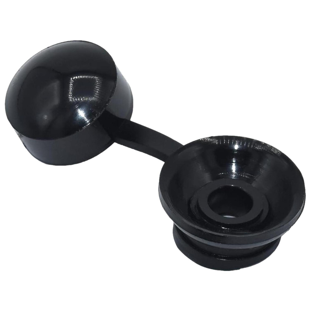 B&Q - Corrugated Roofing Strap Caps Black Plastic 100 Pack - Image 2