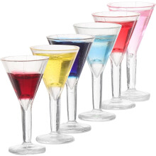 Miniatur-Cocktailgläser, 6 Stück, realistische Mini-Weingläser für Kinderspielzeug und Puppenhaus-Dekor