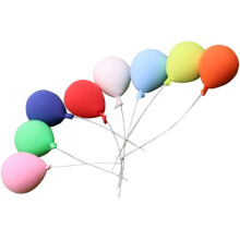 Exquisite Mini-Haus-Ornamente, 8 Stück Luftballons, Dekor, Tonmaterial für DIY-Mikrolandschaften