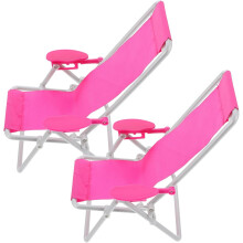 Strandliegestuhl-Set, Miniatur-Kinderspielzeug, Mini-Ornament, Miniatur-Stuhl zum dekorativen Spielen für Geburtstag, Weihnachten