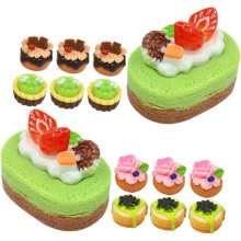 20 stücke Mini Kuchen Dekore Micro Landschaft Dessert Miniatur Puppe Haus Dessert Requisiten