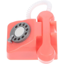 Miniatur-Telefon im Retro-Stil für Puppenhaus, dekoratives Mini-Telefonmodell für Jungen und Mädchen, Spielzeugtelefon