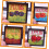 4 stücke Simulation Miniatur Obst Ölgemälde Miniatur Ölgemälde Modell Decor 4