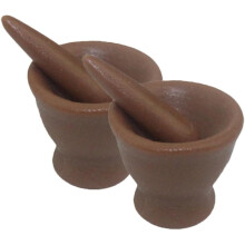 Realistisches Mini-Knoblauchmühlen-Set, 2-teilig, Mini-Szene, dekorative Requisiten für Puppenhaus, Maßstab 1/12, Miniatur-Küchenutensilien