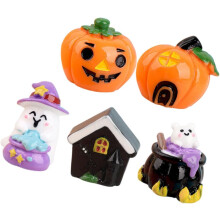 stücke Kürbis Geister Ornament Mini Kürbis Statuen Halloween Miniaturen