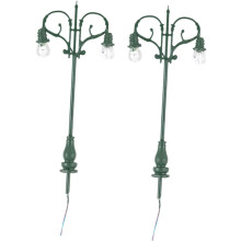 2 stücke Micro Landschaft Garten Modell Zug Licht Tisch Lampe Signal Kleine Straße Licht