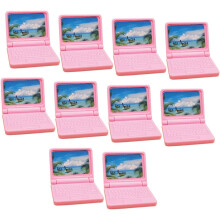 Mini-Laptop-Dekore, Spielzeug-Laptop, Miniatur-Modell, realistisch, für Puppenhaus-Spielset für Jungen und Mädchen