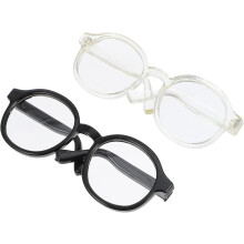 15–20 cm Mini-Brille für Puppen, 2 Stück, Puppen-Anziehzubehör, handgefertigtes Spielzeug zur sensorischen Entwicklung