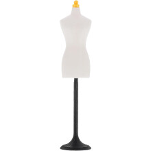 Nähpuppe, weiblicher Schneiderpuppenständer, Spielzeug-Schneiderpuppen-Modellständer, weiß, für Puppenkleider