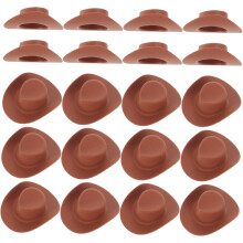20 stücke Mini Cowboyhut Haustier Land Hüte Spielzeug Puppe Cowboyhüte Puppen Eimer Hut Hüte für Frauen