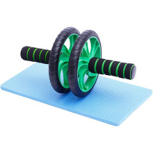 Fitnessgeräte für Zuhause, Doppelrad-Fitnessrolle, leises Bauchmuskelrad mit Polster