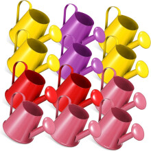 Mini-Bewässerungsset aus Metall für Kinder, 12-teilig, Sprinklerkessel für Kinder, Spielspaß im Freien, zufällige Farbe