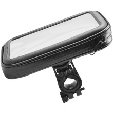 Fahrrad-Telefonhalterungen, wasserdichte Telefontasche für Motorrad-Lenkerhalterung, Telefonhalterung, drehbares Kugelgelenk, Schwarz
