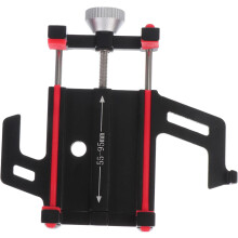 Handy-Ständerhalter fürs Fahrrad, universeller Fahrradhalter, rote Aluminiumlegierung, robust, einfach zu installierende Fahrrad-Telefonhalterung