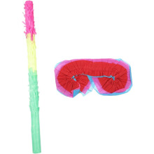 Lustiger Piñata-Stock mit Augenbinde, für Jungen und Mädchen, Geburtstagsspaß und auffälliges Design für Partyspiele