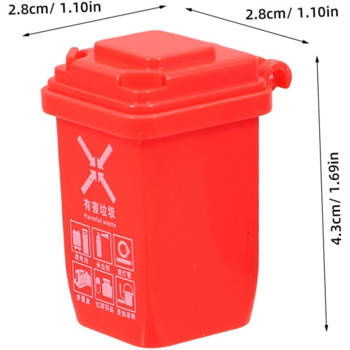 5 stücke Müll Sortierung Bin Retro Container Emaille Becken Ramen Schüssel 1