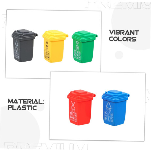5 stücke Müll Sortierung Bin Retro Container Emaille Becken Ramen Schüssel 2