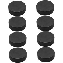 Schaumstoff-Hockey-Pucks, 8 Stück, hochverschleißfeste schwarze Pucks für das Hockey-Training zur Entwicklung von Fähigkeiten