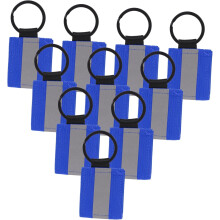 10 Stück Sicherheits-Schlüsselanhänger mit reflektierender Ausrüstung, Nachtsichtbarkeit, reflektierende Anhänger für Männer und Frauen
