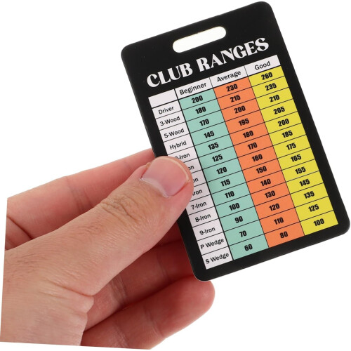 Golf Scorecards für Golf Bag Conversion Chart Golf Rules Cards Effizientes Golf-Tool 2