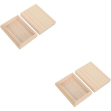 2 stücke Spielkarten Holz Box Perlen Fällen Lagerung Würfel mit Deckel Spielkarte Fall Lagerung Boxen