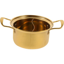 Kochtöpfe Suppentopf Shabu Topf Gold Edelstahl Nudeltopf Herddeckel Küche Ramen Topf 1pc