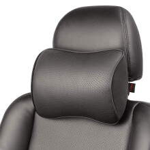 Aukee Memory Foam Car Nakkepude Bl?dt L?der Nakkest?tte til K?rsel Hjemmekontor Sort (1 PC)