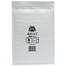 Jiffy 42JL1 Air Kraft No.1 Mail Bag 170 x 245mm - White