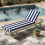 Capa para Cadeira Lounge Codi, Almofadas de Chaise para Exterior, Tecido Duplo Impermeável, 70 x 22.5 x 3.5 Polegadas Azul Cabana 4