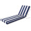 Capa para Cadeira Lounge Codi, Almofadas de Chaise para Exterior, Tecido Duplo Impermeável, 70 x 22.5 x 3.5 Polegadas Azul Cabana 1