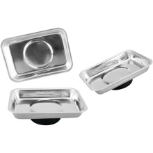 Performance Tool 1959 2 Magnetschalen mit gummibeschichteten Magneten 2,5 x 3,75 Zoll zum sicheren Halten kleiner Metallteile auf empfindlichen Oberfl