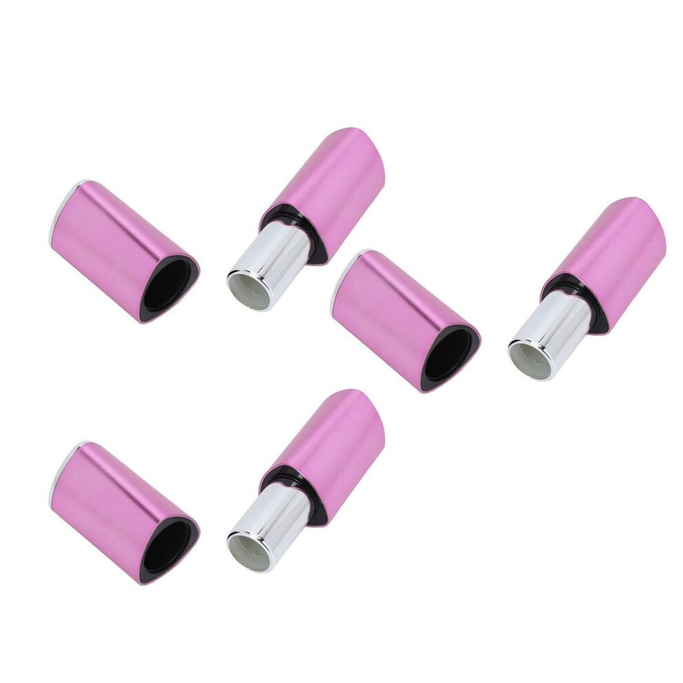 3pcs Empty Lipstick Tubes Trilateral Shaped Diy Lip Balm Container Makeup Cosmetic Making Tool