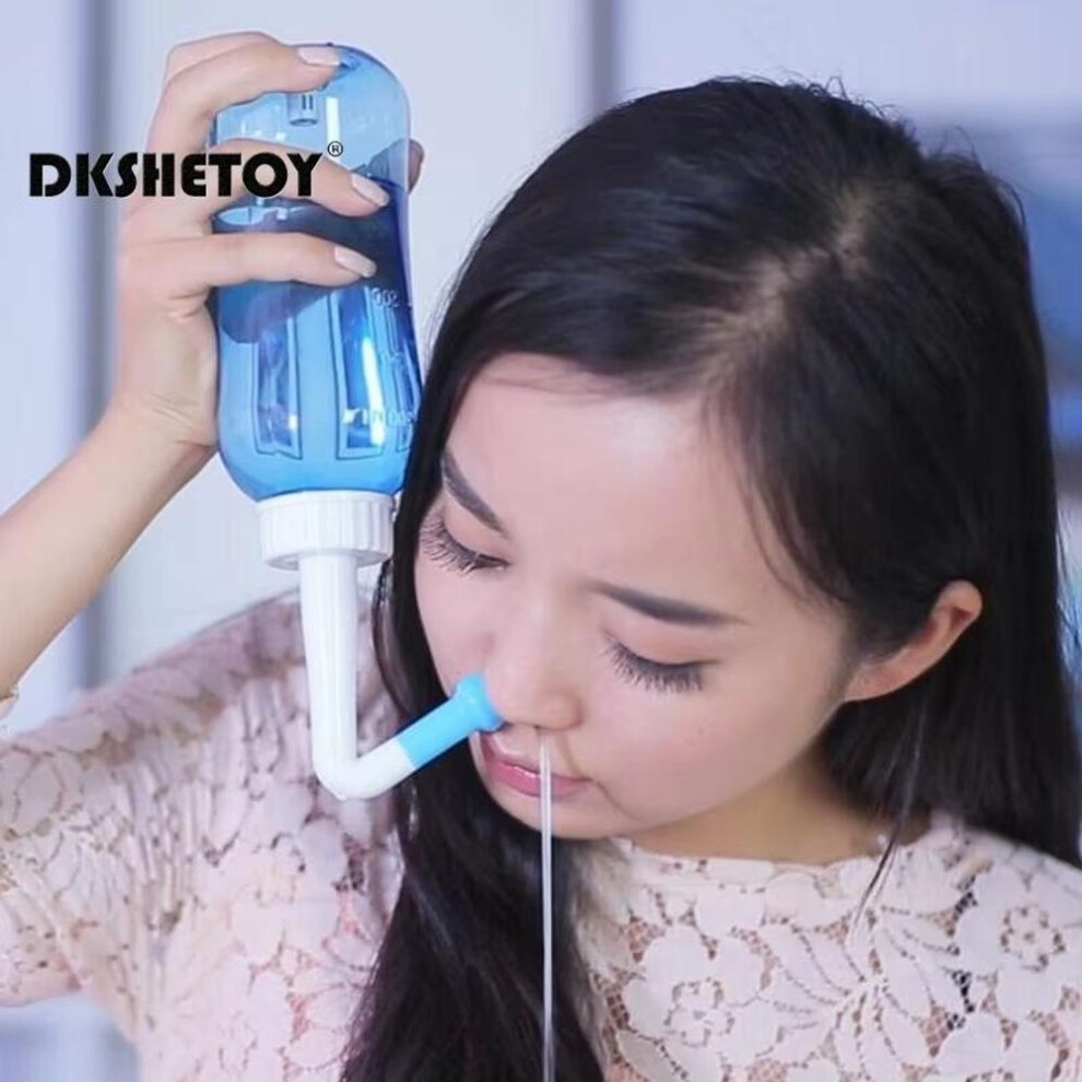 300ml Children Nasal Aspirator Neti Pot Nasal Wash Cleaner Nose Protector Cleans Moistens Child Adult Avoid Allergic Rhinitis