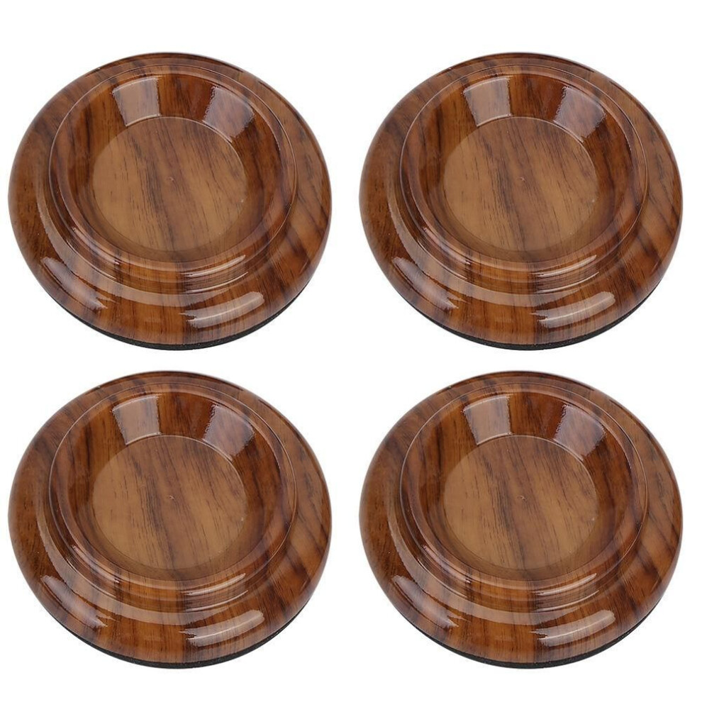 4pcs Piano Caster Cups Antiskid Round Cup Grand Piano Mats Piano Foot Pads