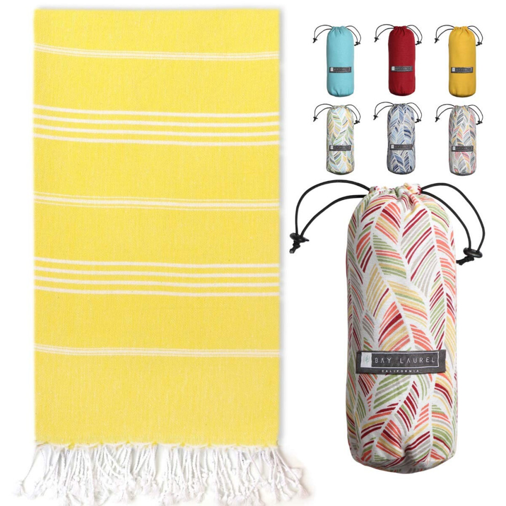 Serviette de plage turque BAY LAUREL avec sac de voyage 39 x 71 s   chage rapide sans sable l   g   re grande serviette surdimensionn   e l   g   re