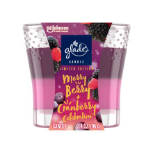 ????at??? ????? se ???? Glade Candle 2 se 1 Merry Berry & Cranberry Celebration Limited Edition 3.4 Oz