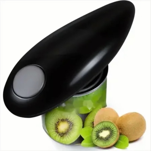 (Black) 1pc Electric Can Opener; Automatic Can Opener Smoo 1