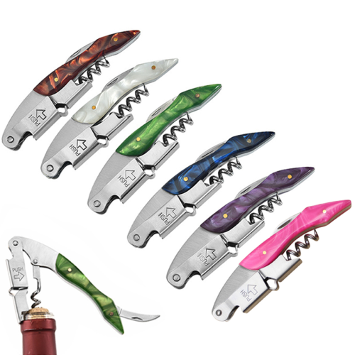 (Szie5) Color Resin Handle Corkscrew Professional Wine Ope 1
