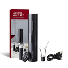 (Rechargeable pro B) 1pc Black Electric Wine Opener Automatic Corkscrew