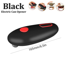 (Automatic Black) Automatic Jar Opener Tin Can Open Machine Touch No