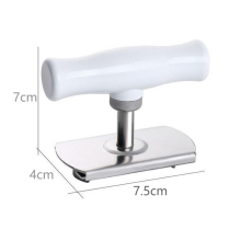 (white pp) 1PCS Stainless Steel Rotary Lids Off Jar Opener Ad