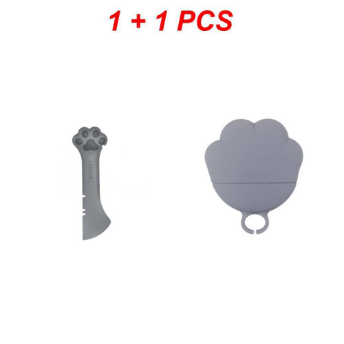 (1 set) Multifunction Pet Canned Spoon Plastic Jar Opener
